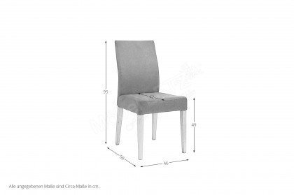 Cora von Standard Furniture - Stuhl in Anthrazit/ Eiche