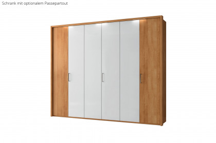 CD Studioline von Disselkamp - Drehtürenschrank weiß - Kernbuche