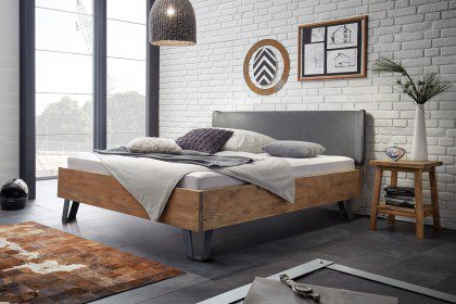Oak-Wild Vintage von Hasena - Holz-Bett Jeno im Industrie-Stil