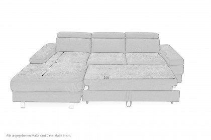 New Look Möbel Elvis Polsterecke in Dunkelblau | Möbel Letz - Ihr