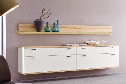 Rietberger Möbelwerke Lowboard Lodano weiß/ Kernesche | Möbel Letz