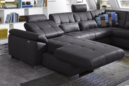 Megapol Polstermöbel MP-IN16017 Wohnlandschaft grau | Möbel Letz - Ihr