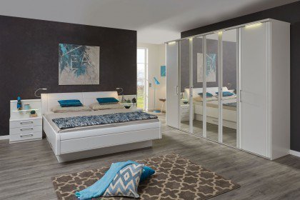 Comfort-V von Disselkamp - Schlafzimmer weiß Bett Luxushöhe