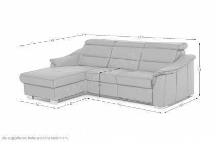 PN-EM15003 von Polinova - Ledersofa lava