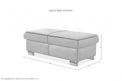 PN-EM15003 von Polinova - Ledersofa lava
