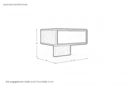 WSM 1600 von Wöstmann - Komfort-Doppelbett Wildeiche soft gebürstet