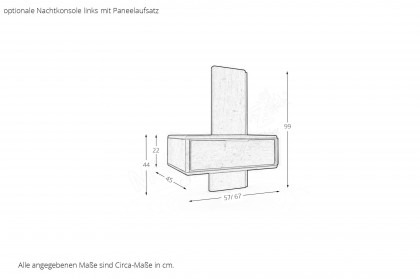 WSM 1600 von Wöstmann - Komfort-Doppelbett Wildeiche soft gebürstet