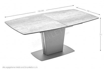 connubia by calligaris Esstisch Athos grau | Möbel Letz - Ihr Online-Shop