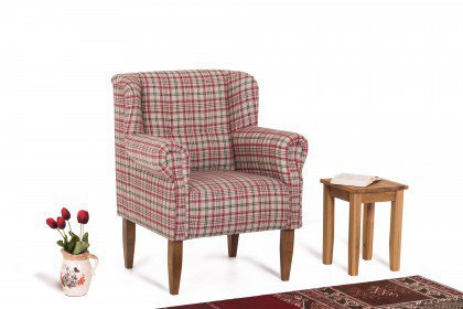 Pavolo von Wohnglücklich - Stuhl-Sessel rot-grün