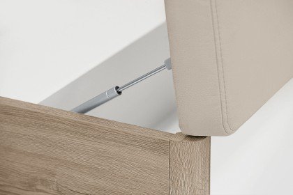 Rondino von Forte - 160er Bett mit Stauraum-Bettbank und Beleuchtung