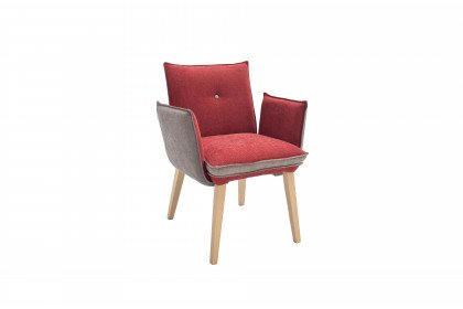 Genua von Standard Furniture - Armlehnensessel red/ camel