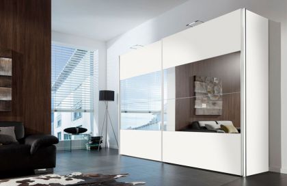 Four You von Express - Schrank polarweiß mit Spiegel