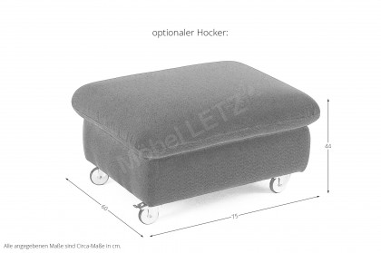 15278 Taoo von Willi Schillig - Ecksofa blau