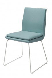 6125 von K+W Formidable Home Collection - Stuhl hellblau/ weiß