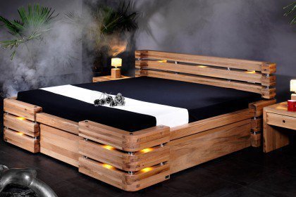 Montana von Sprenger Möbel - Bett Sumpfeichen-Holz