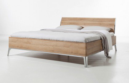 Sonyo von Nolte - Bett Sonoma-Eiche mit Holz-Rückenlehne