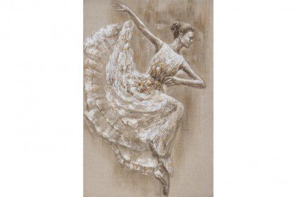 Ballerina tanzend von Die Faktorei - Wandbild, ca. 100 x 150 cm
