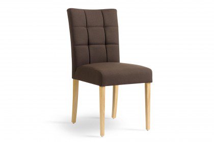 Karre von Mobitec - Stuhl brown/ Eiche, mit hoher Lehne