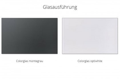 Vmontanara von Voglauer - Wohnwand 170 Eiche/ Colorglas optiwhite