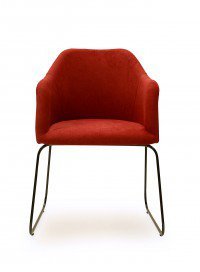Theo von Standard Furniture - Stuhl schwarz/ kaminrot