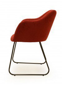 Theo von Standard Furniture - Stuhl schwarz/ kaminrot