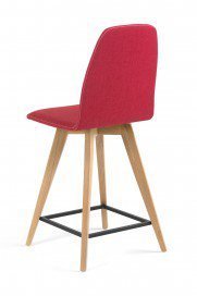 Mood #11 von Mobitec - Barhocker red/ Eiche, Sitzhöhe ca. 62 cm