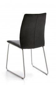 Capri von Niehoff Sitzmöbel - Stuhl Vintage-Leder in Carbon