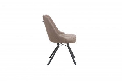 Eefje von HABUFA - Stuhl taupe/ Metall schwarz