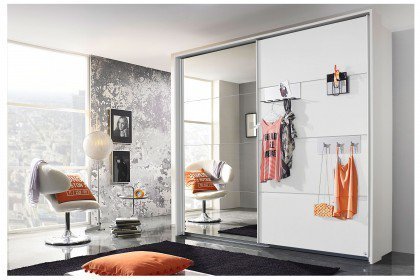 Steinheim von Rauch Orange - Kleiderschrank grau-metallic