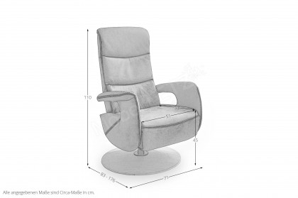 PN-RS17021 von Polinova - Relaxsessel ecru