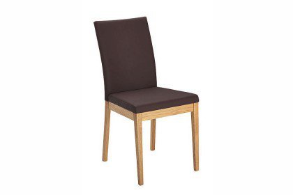 Oviedo von Schösswender - Stuhl in Wildeiche & Leder braun