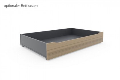 cadre.plus von Röhr-Bush - Bettsofa anthrazit - Votan Eiche