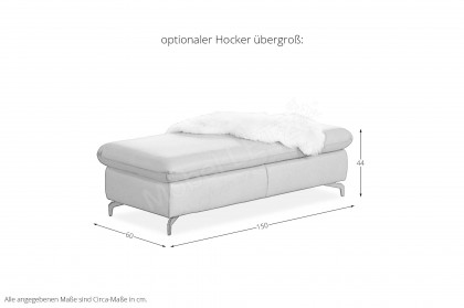 15278 Taoo von Willi Schillig - Ecksofa Variante rechts stein