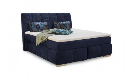 Valentina von Jockenhöfer - Boxspringbett 180 dunkelblau