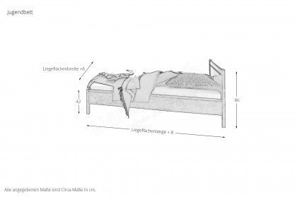 Achat von Priess Möbel - Bett in Wildeiche Nachbildung