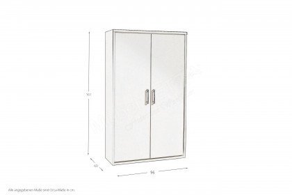 Achat von Priess Möbel - Kleiderschrank Höhe ca. 161 cm weiß