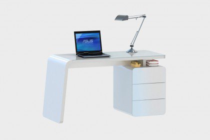 CSL440 von Jahnke - Schreibtisch mit Container weiß