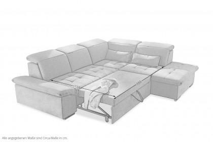 Wayne von ED-Lifestyle - Ecksofa rechts schlamm