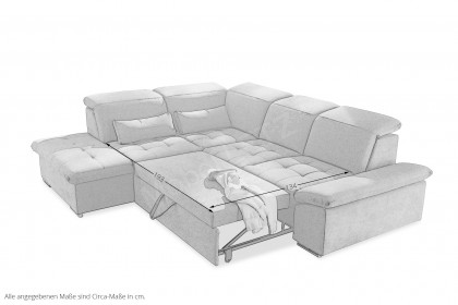 Wayne von ED-Lifestyle - Ecksofa links schlamm