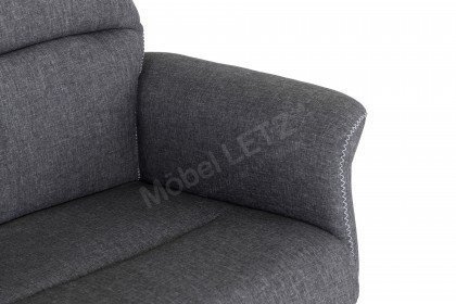 Rahel von Pro.Com - TV-Sessel mit Hocker grau