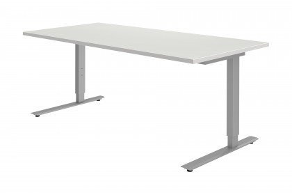 Techno von Röhr-Bush - höhenverstellbarer Schreibtisch weiß