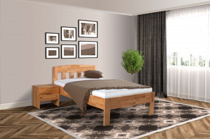 Comfort von BED BOX - Holzbett in Buche natur mit Komforthöhe