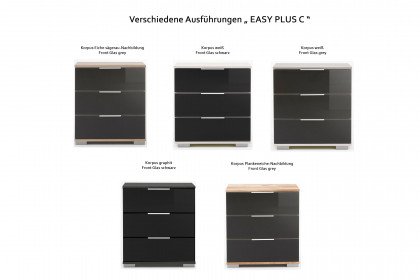 Easy Plus von Wimex - Nachtschrank graphit/ schwarz