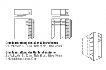 Marcato 2.2 + concept me von Nolte - Schlafzimmer-Set terrabraun