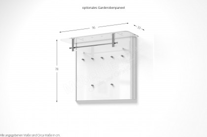 Melodie von ArredoKit - Garderobe mit Glasfront in Weiß