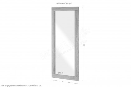 Colon-Foyer von Cinall - Garderobe Wildeiche, 2-teilig