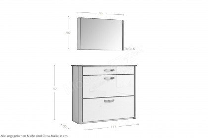Melodie von ArredoKit - Garderobe in Weiß