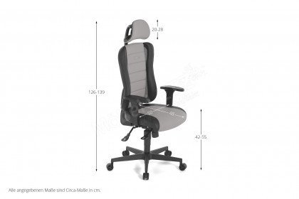 Sitness RS von Topstar - Gaming Chair in Schwarz & Rot