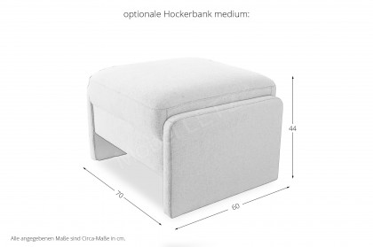 Multi 2.0 von Carina - Ledersofa Variante links chocolate