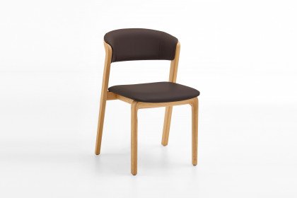 Classic 3 von Wöstmann S-Kultur - Stuhl in Leder braun